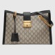 Gucci GG Supreme Padlock Medium Shoulder Bag With Black Details 479197