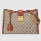 Gucci GG Supreme Padlock Medium Shoulder Bag With Black Details 479197