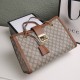 Gucci GG Supreme Padlock Medium Shoulder Bag With Black Details 479197