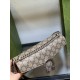 Gucci Dionysus small shoulder bag in GG Supreme and taupe suede 499623