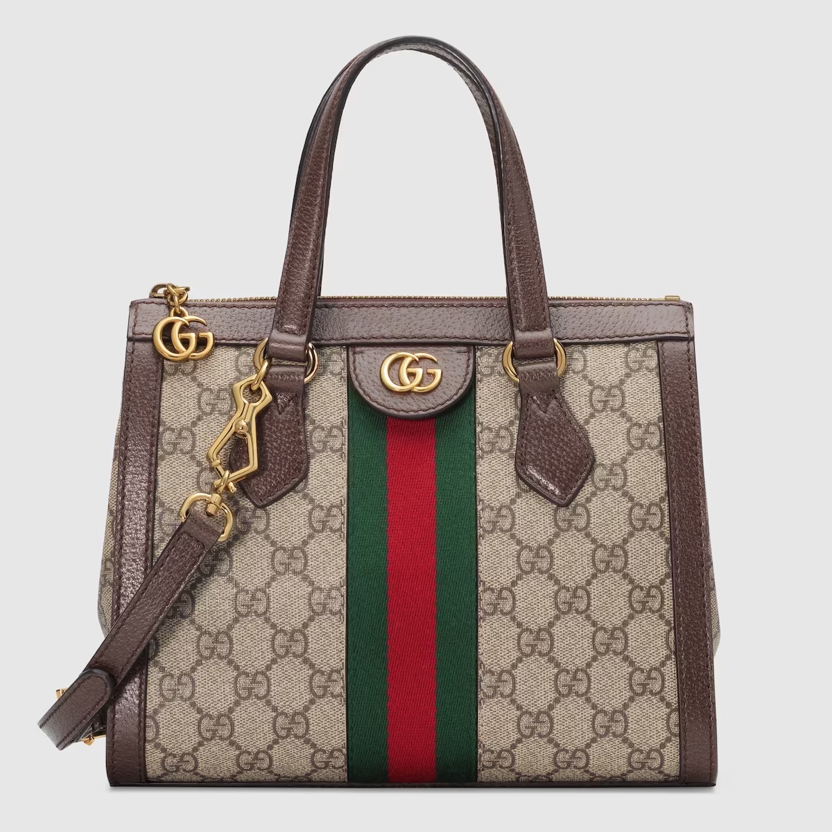 Gucci Beige / Ebony GG Supreme Ophidia Small Tote Bag 547551