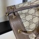 Gucci Beige / Ebony GG Supreme Ophidia Mini Bucket Bag 550620