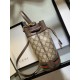 Gucci Beige / Ebony GG Supreme Ophidia Small Bucket Bag 550621