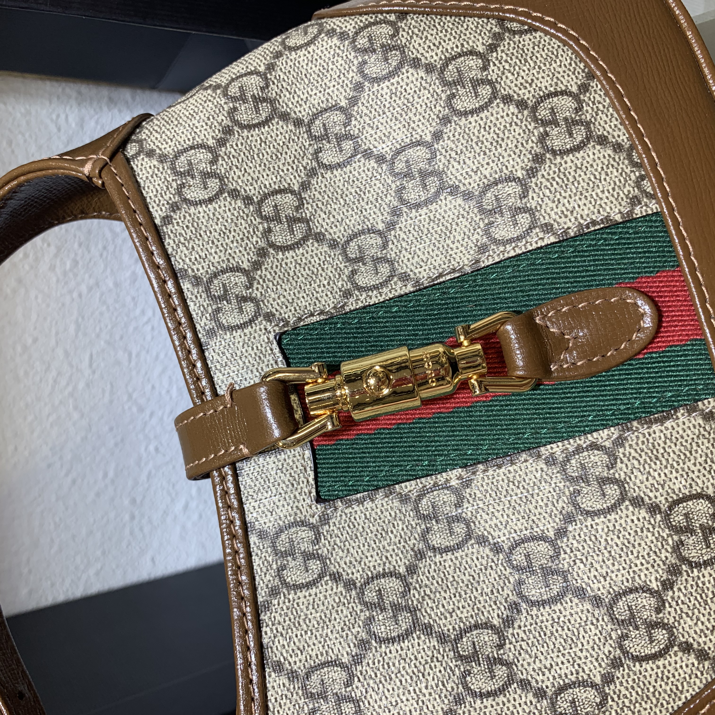 Gucci Jackie 1961 Mini Hobo Bag In GG Supreme Canvas 637092