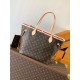 L.V Neverfull MM Monogram Mid Size Cherry Red Tote M41177