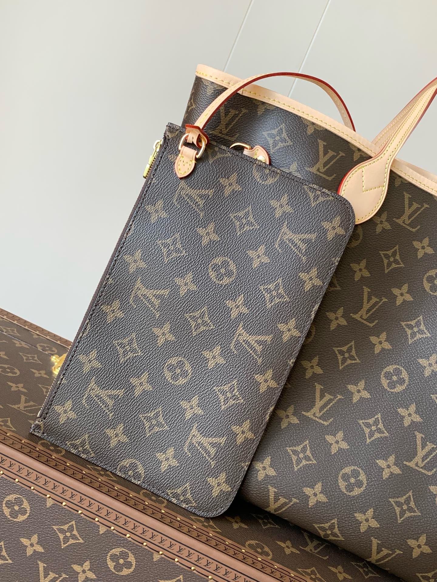 L.V Neverfull MM Monogram Mid Size Tote M46975